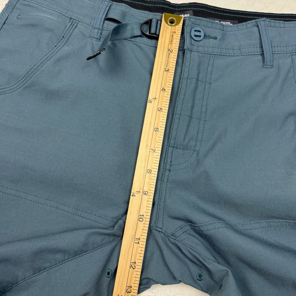 Prana Zion Stretch Outdoor Shorts Mens 32 Blue Cargo Standard Fit 8" Hiking - Picture 6 of 14